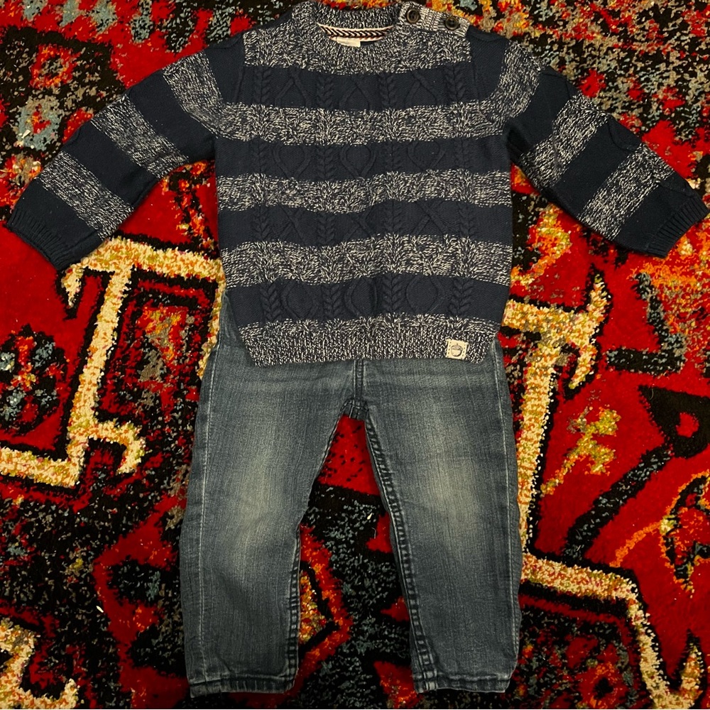 Adorable H&M Sweater and Denim bundle